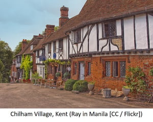 Houses in Chilham Village, Kent.