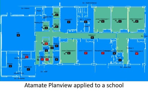 Atamate Planview map of a school interior