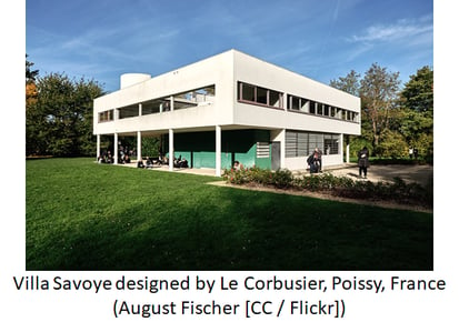 Villa Savoye designed by Le Corbusier, Poissy, France